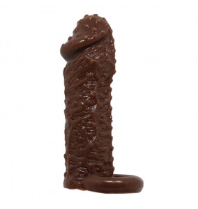BAILE - Brave Man Penis Extended Dotted Sleeve With Ball Strap (L:13cm - D:4cm)